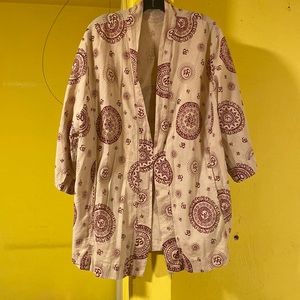Bohemian kimono top handmade EUC
